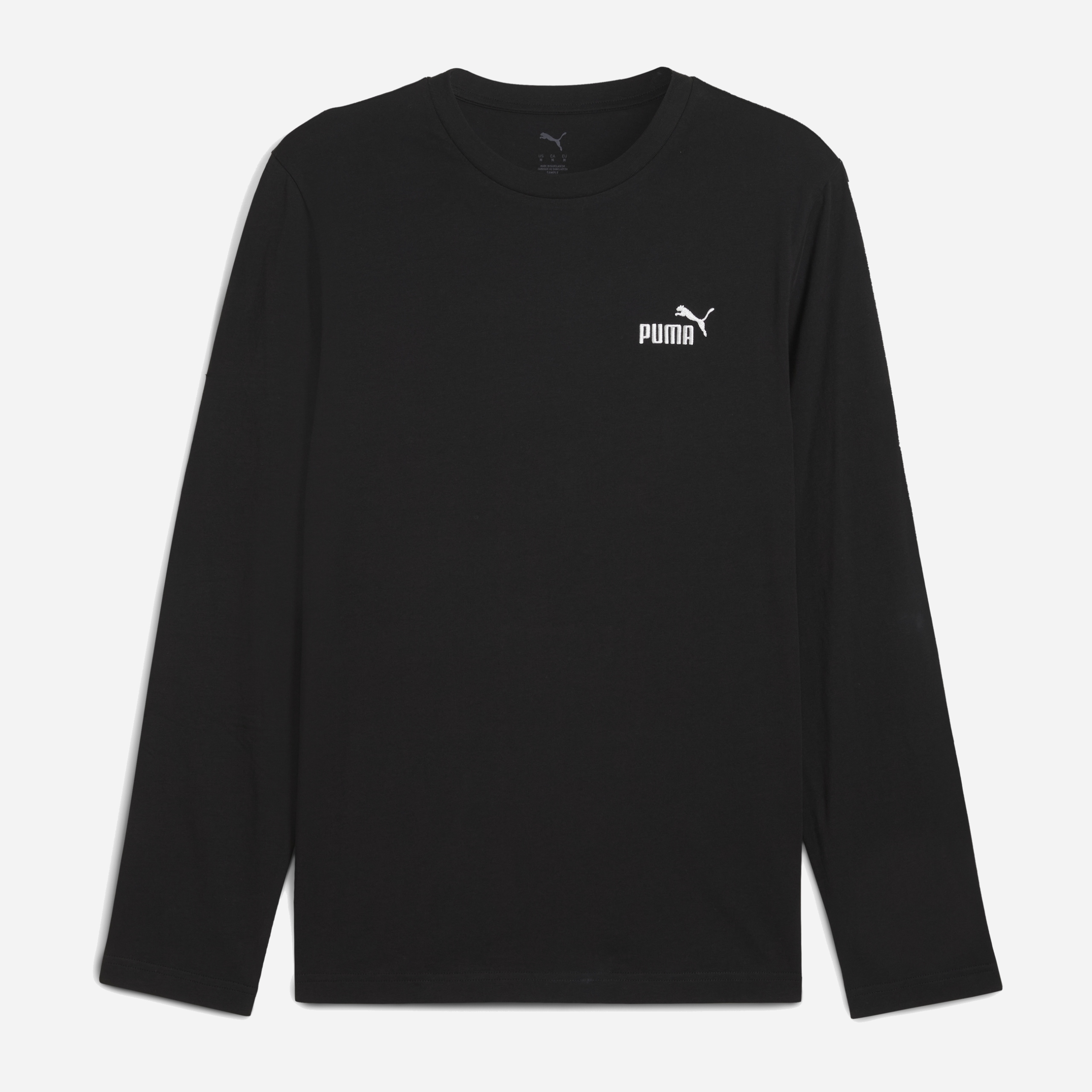 Tričko s dlouhým rukávem Ess No. 1 Logo Puma Black