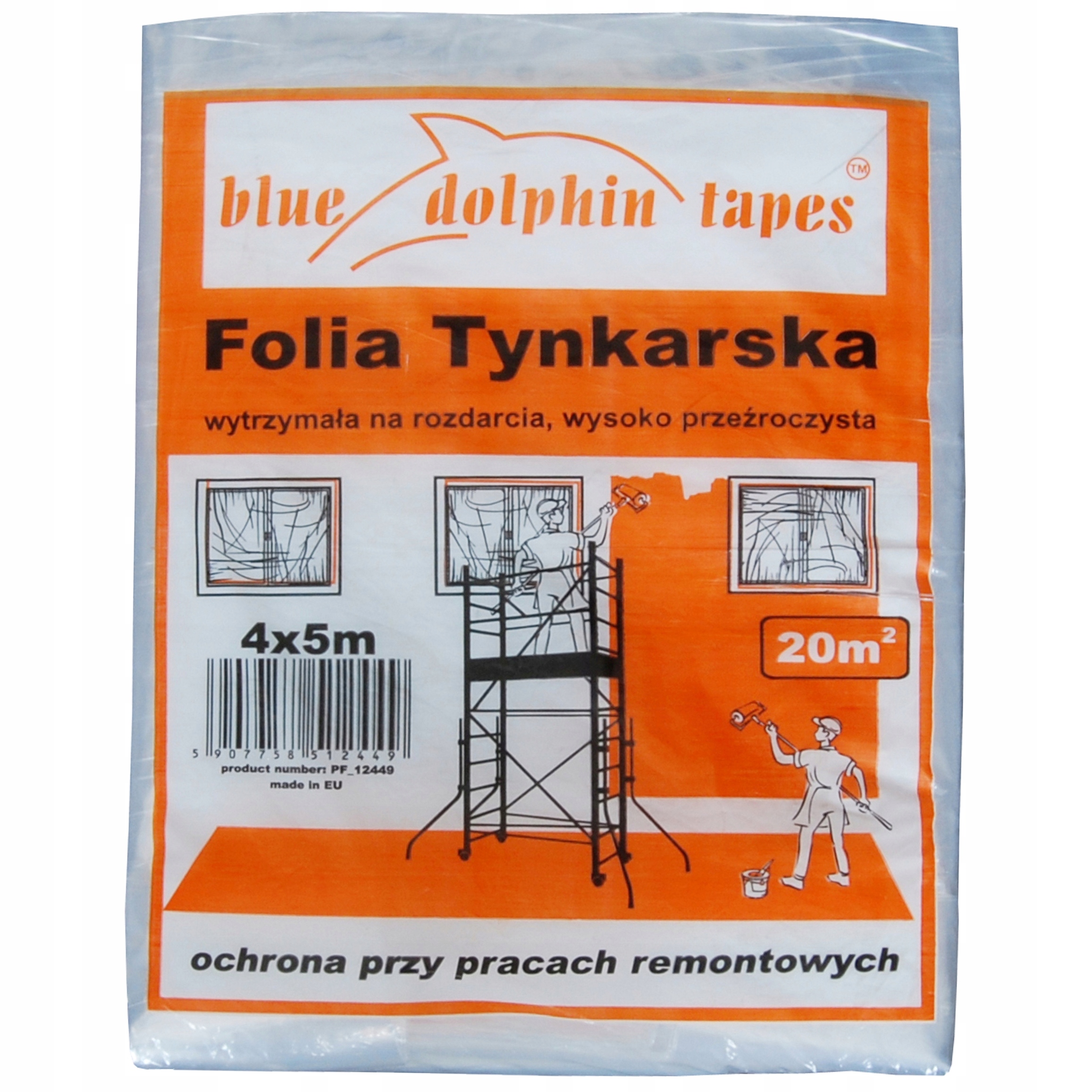 

Folia tynkarska 4 m x 5 m Blue Dolphin