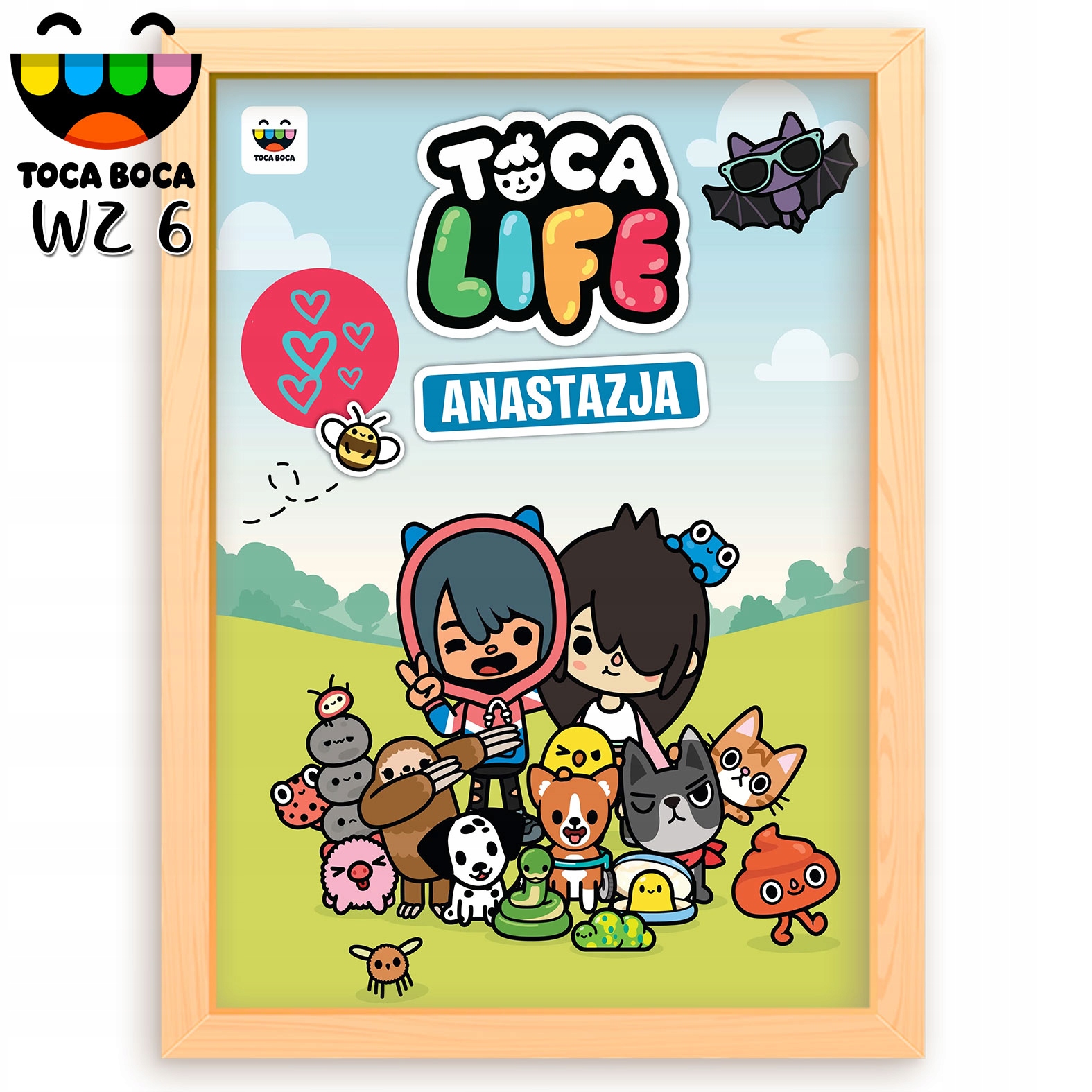 DYPLOM PLAKAT A4 DLA FANA TOCA BOCA LIFE WORLD Y5 Nazwa PROPAGANDA RAMKA