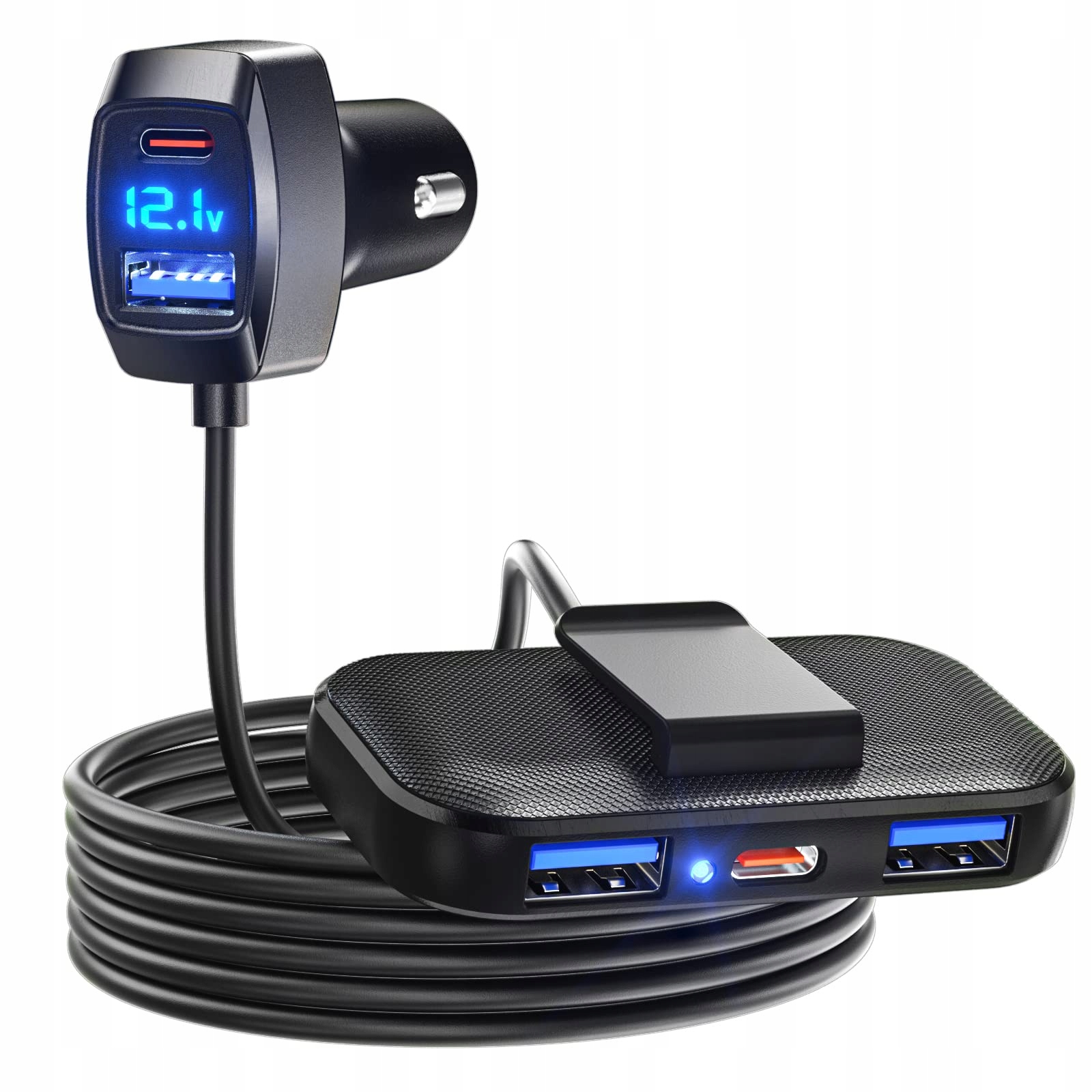 LENCENT Ładowarka Samochodowa Adapter Zasilacz 5w1 — miniatura 2