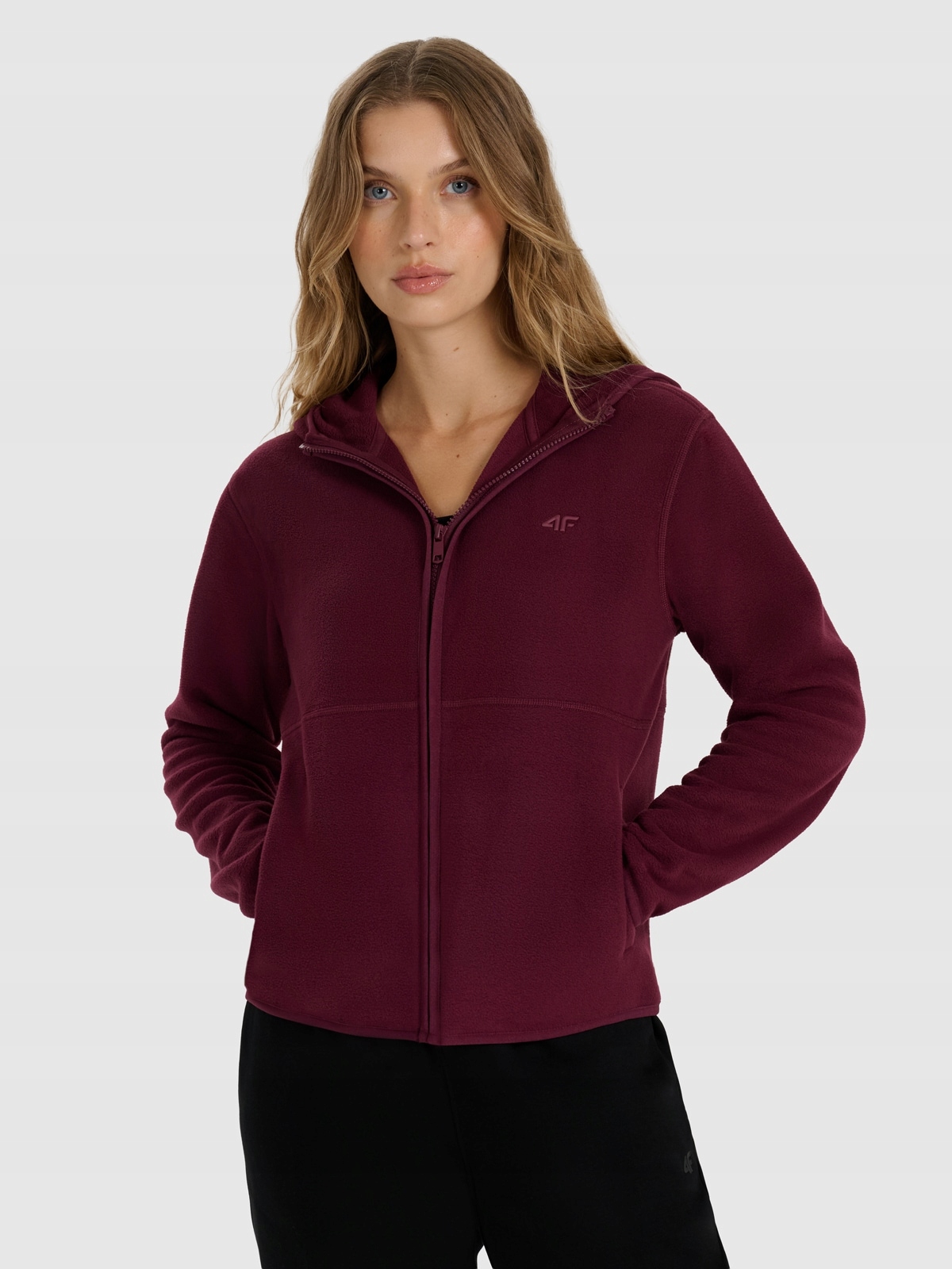 4F Dámský Rozepínací Fleece Sherpa Nos TFLEF355 AW25 Xs