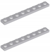 

Lego Płytka 1x8 Jasny Szary Lbg 4211425 3460 2szt