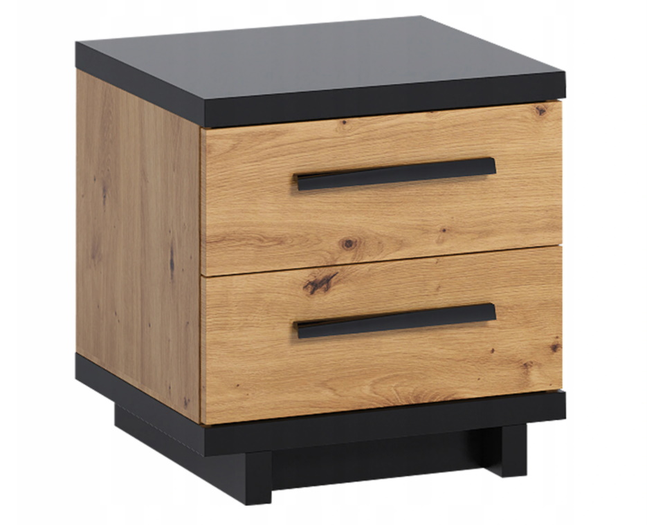 AILI szafka nocna z szufladami, dąb artisan
