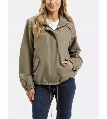 Dámská jarní větrovka Cross Jeans 81274 Khaki (002) S