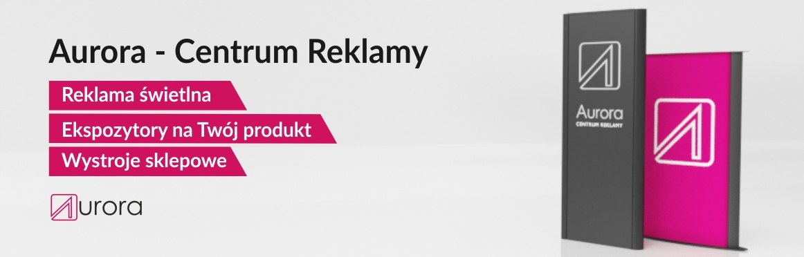 Pylon reklamowy 250x100 cm ALU - Zadruk UV Wysokość produktu 250 cm