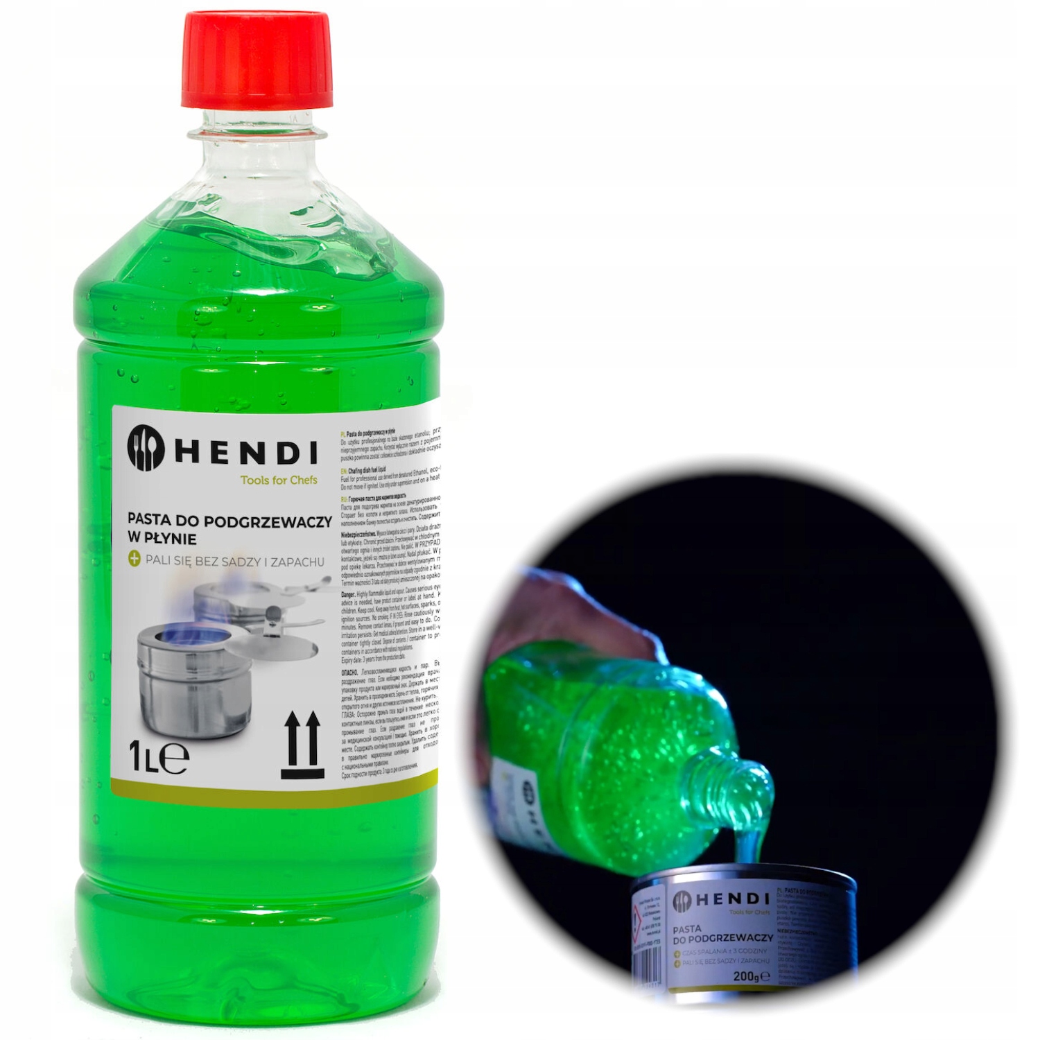 Pasta do podgrzewacza stołowego bufetowego w płynie 1L HENDI HORECA