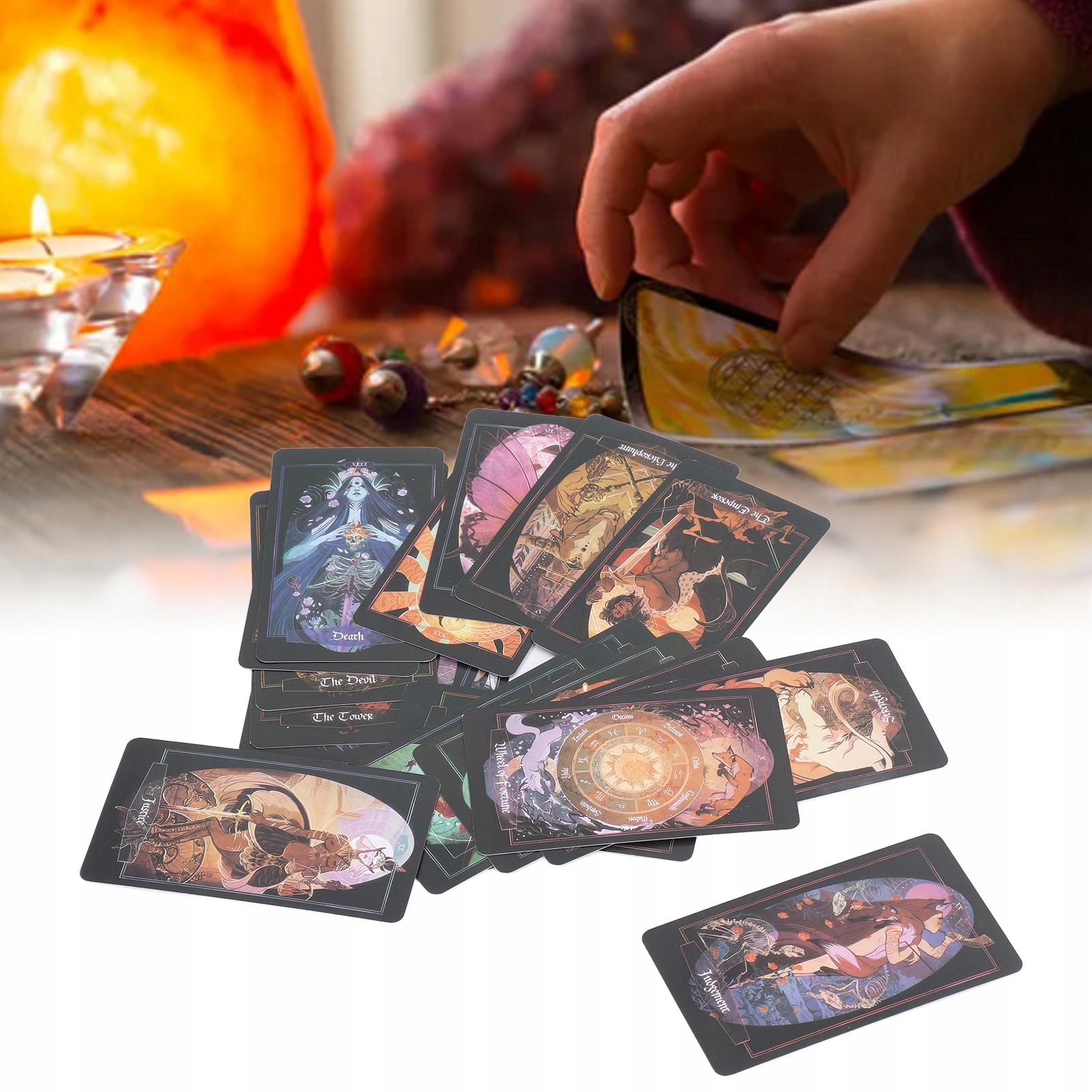 ZESTAW KLASYCZNYCH KART TAROTA 78 KART Nazwa Children of Litha