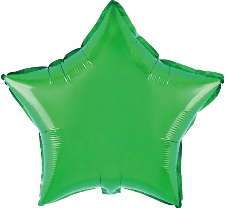 Balon Foliowy Gwiazda Gwiazdka Zielona 45 cm