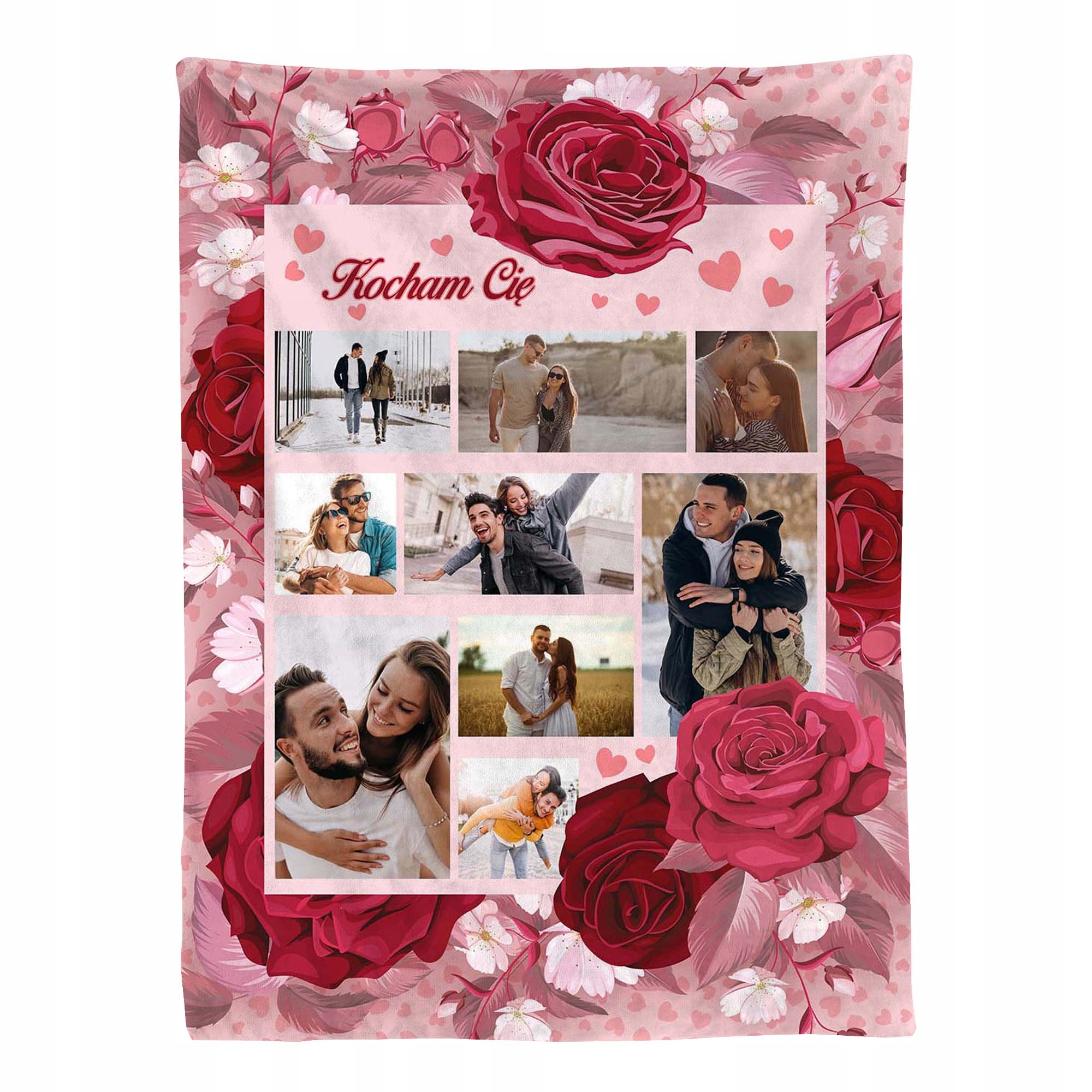 Foto deka s fotkami Valentýnský Dárek 120x150 Valentýn Miluji tě