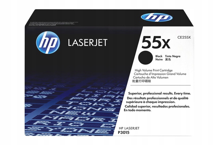 Originálny čierny toner Hp LaserJet P3015 (55X CE255X)