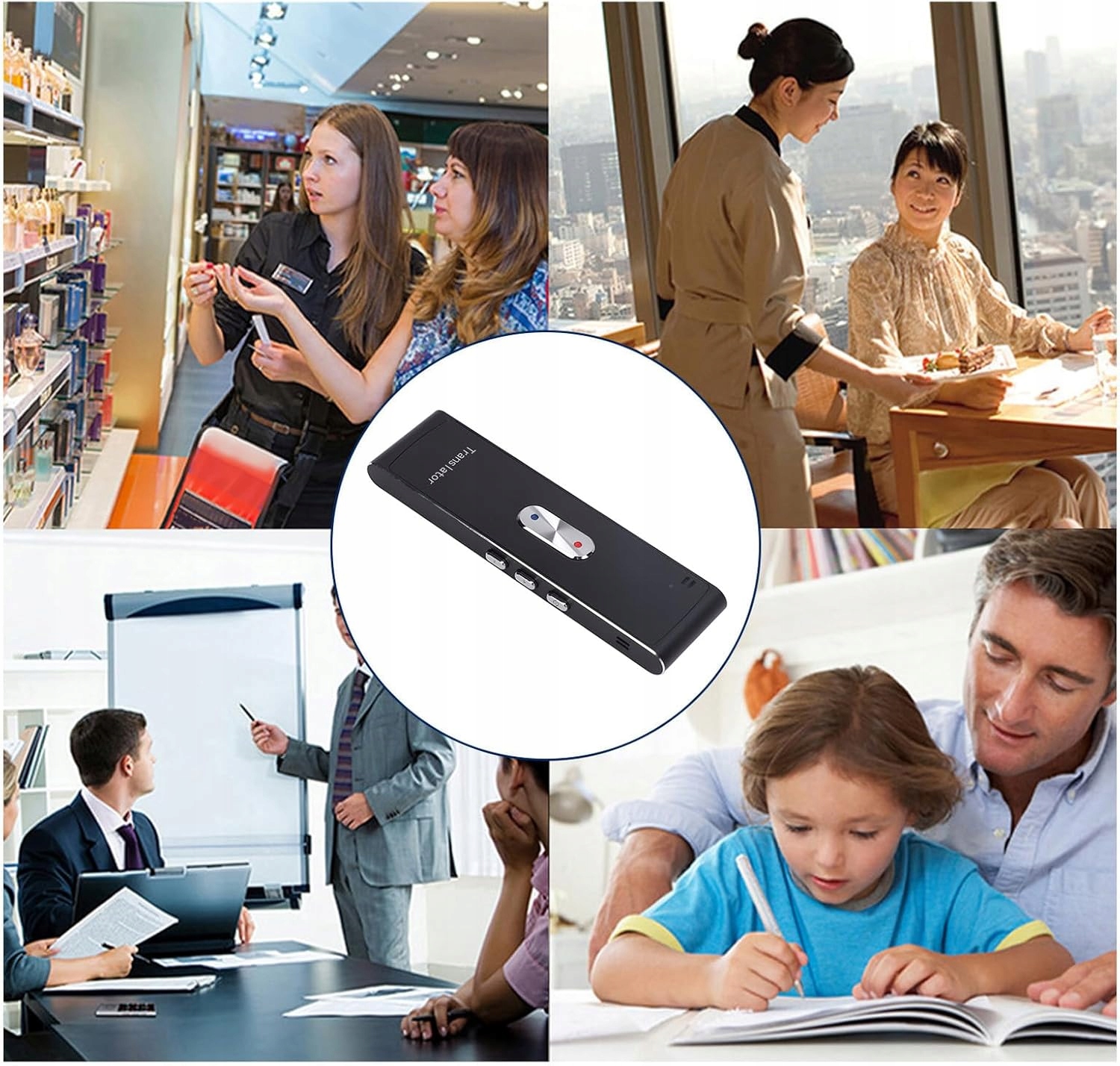 PRZENOŚNY ELEKTRONICZNY TŁUMACZ WIELOJĘZYCZNE ZYBKA TŁUMACZENIA Model HG3237aSDFWQER2