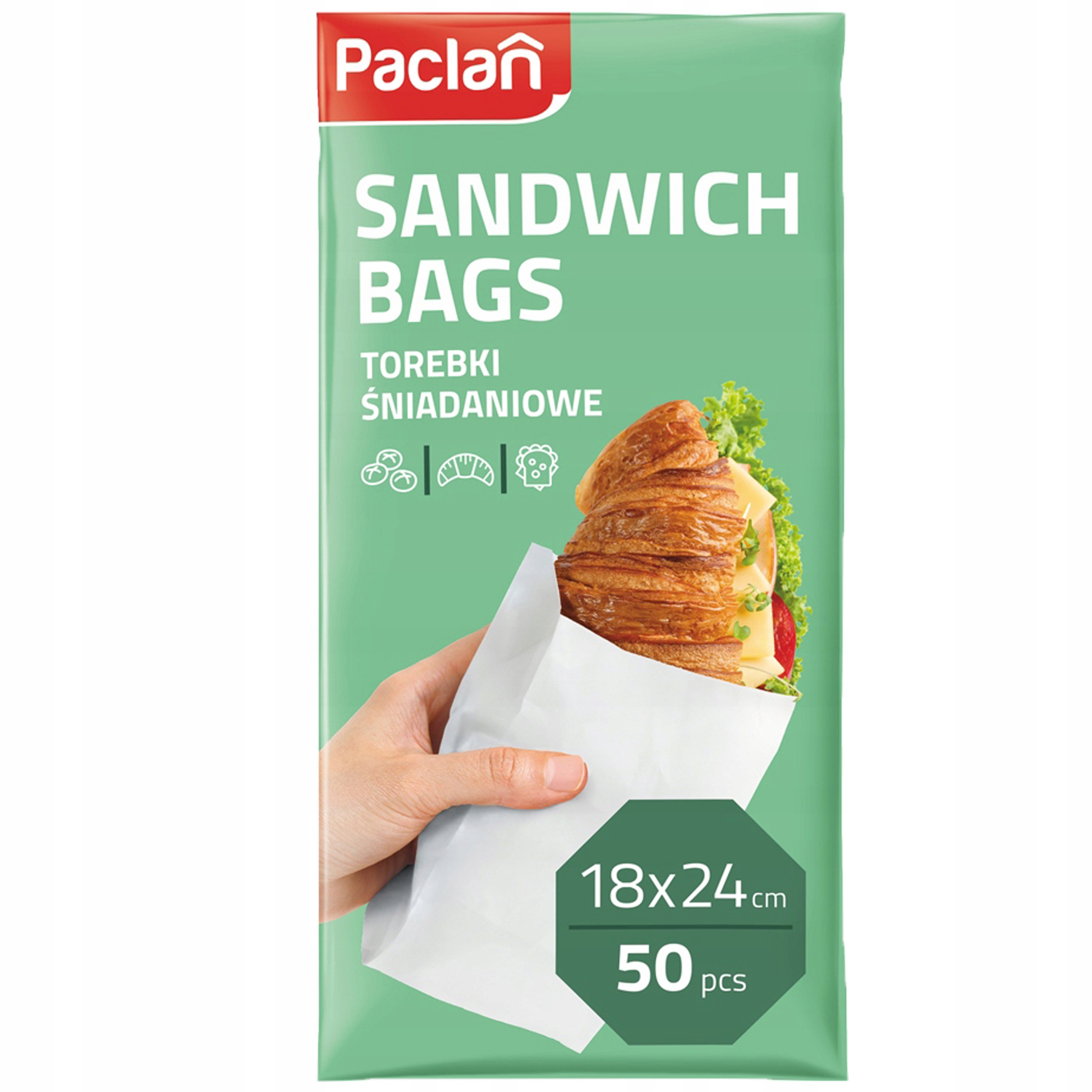 TOREBKI PAPIEROWE ŚNIADANIOWE DO SZKOŁY PRACY UCZELNIE 50 szt. Paclan