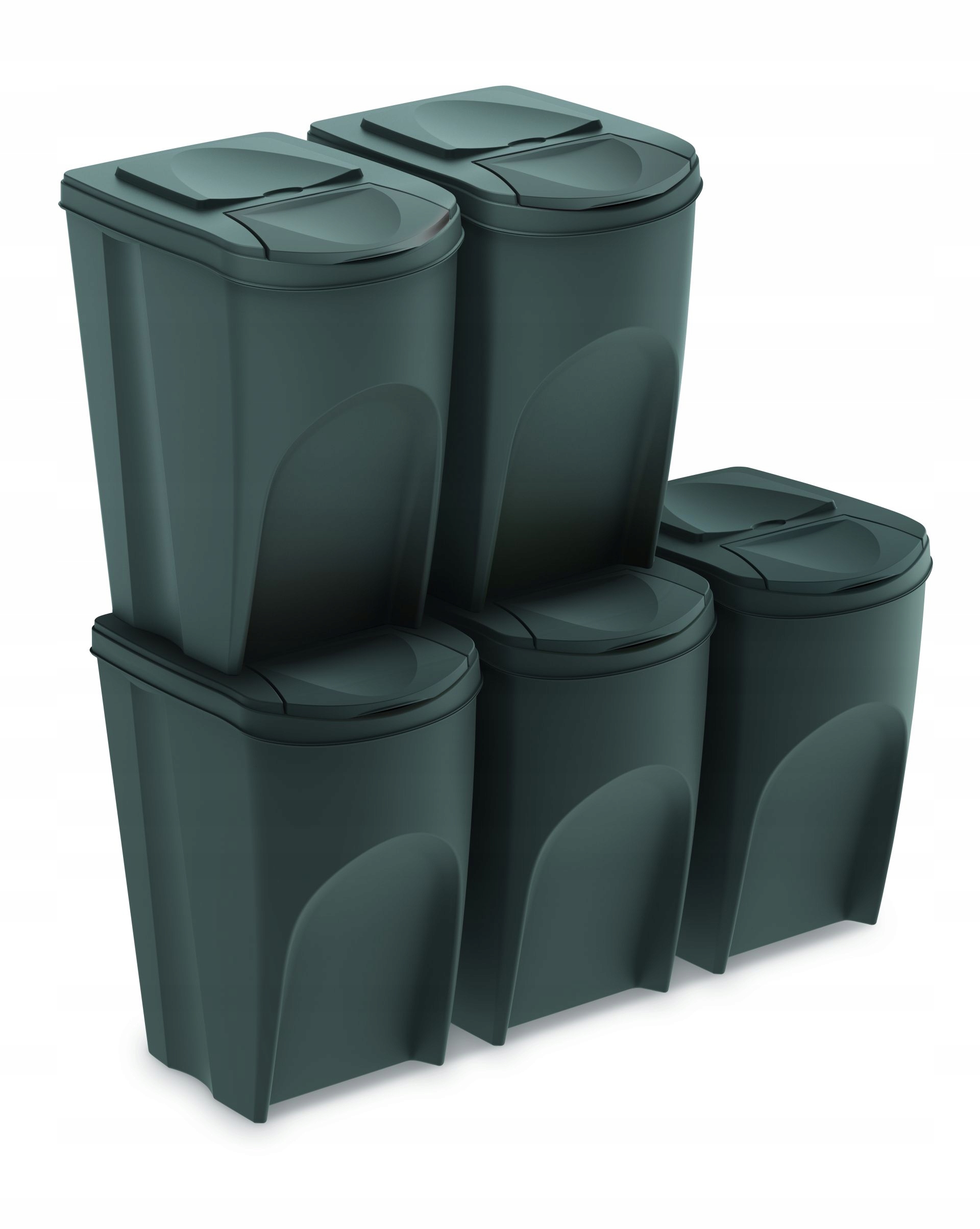 

sortownik SortiBox 5 koszy na śmieci 35l czarny