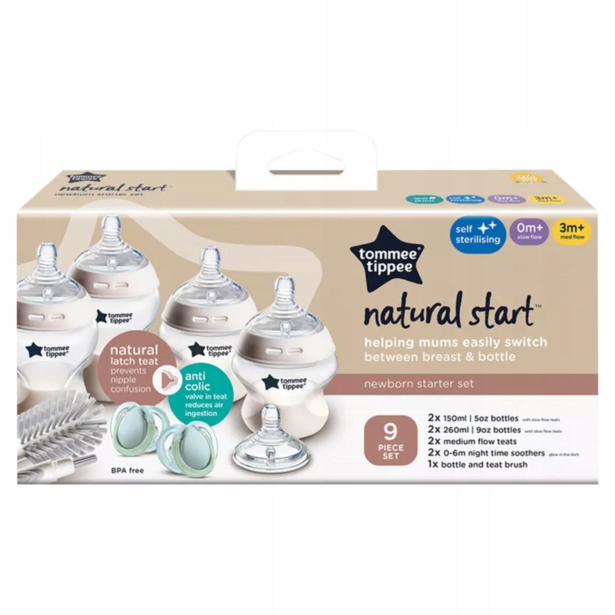 TOMMEE TIPPEE Zestaw startowy dla noworodka Closer To Nature