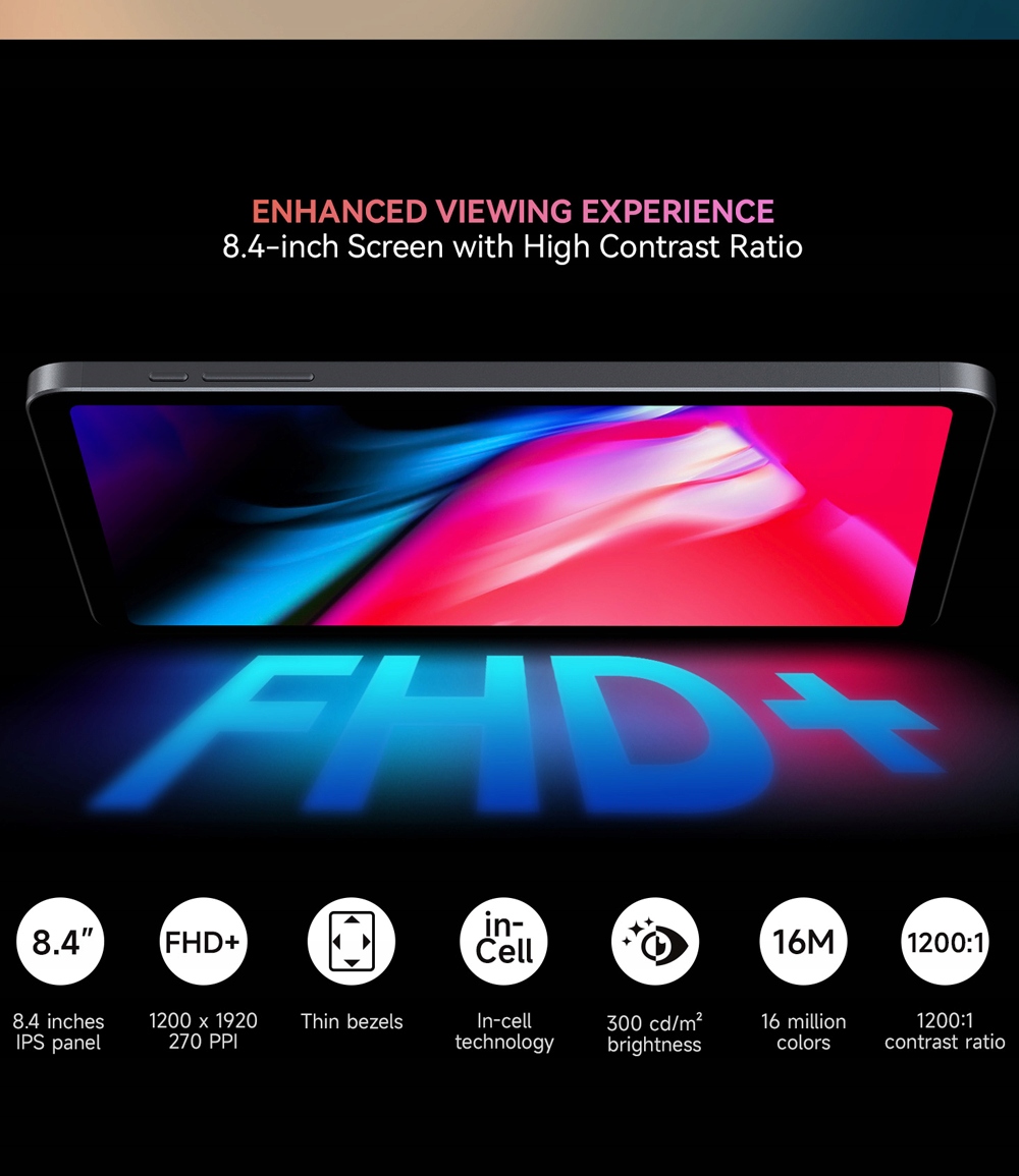 TABLET Alldocube iPlay 50 Mini GPS 4GB+8GB / 64GB 4G LTE ANDROID 13 PL Szerokość 202.7 mm