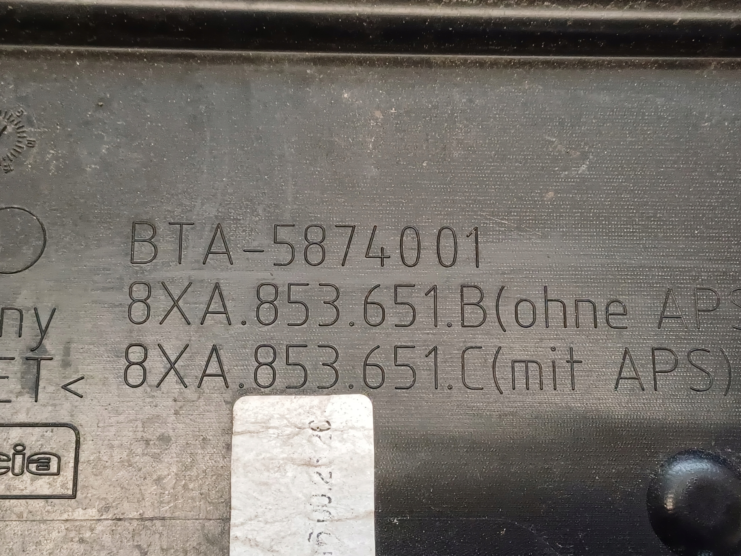 Audi A1 8XA Kühlergrill FRONTGRILL Kühlergitter 8XA853651B - Thumbnail 9