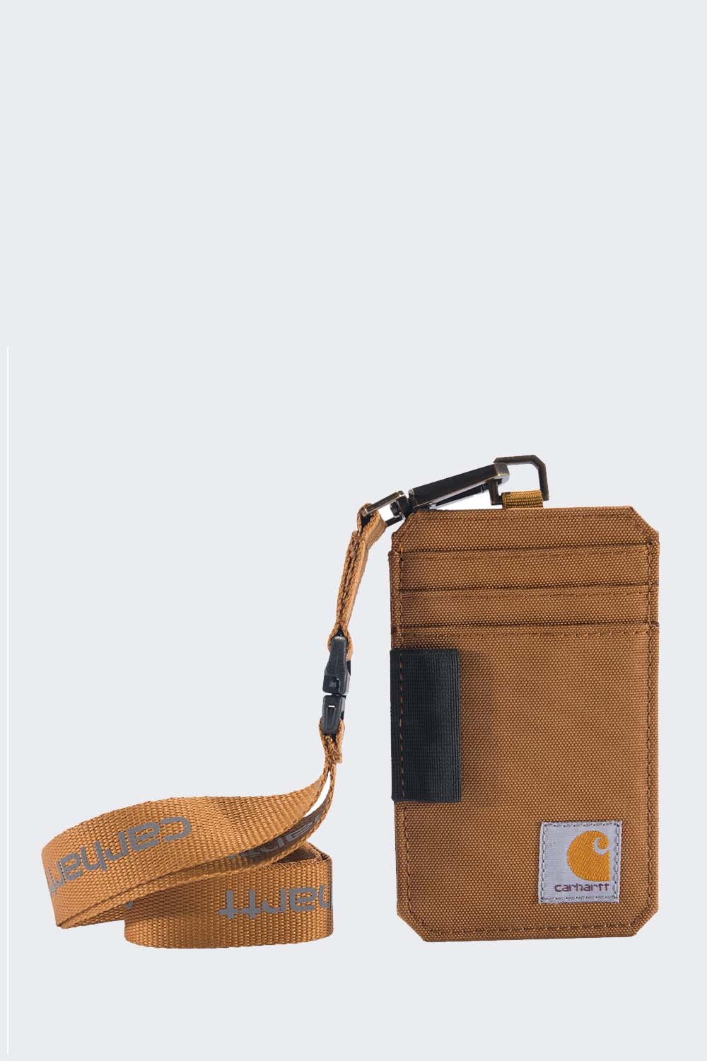 Peněženka Carhartt Nylon Duck s vodítkem, hnědá barva