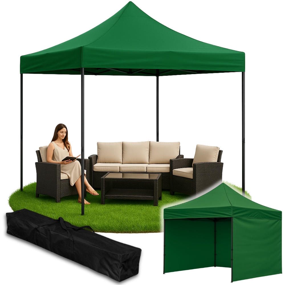 Namiot ogrodowy pawilon samorozkładający handlowy altana zadaszenie 3x3m