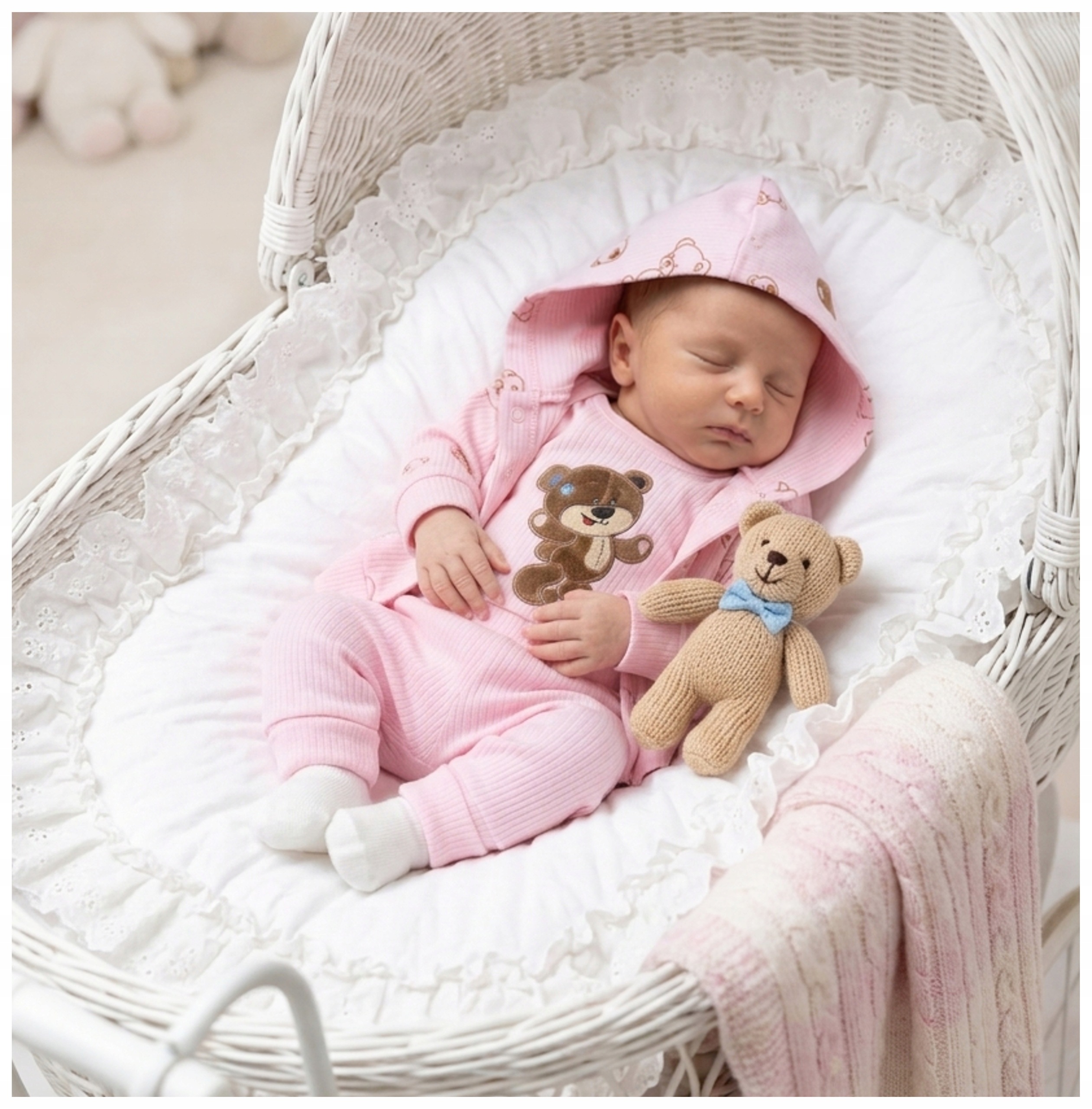 Wyprawka Niemowlęca Komplet Bawełna 3w1 Bluza Body Spodnie r 68 2464