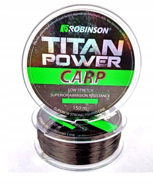 Żyłka Robinson Titan Power Carp 150m 0,260 czarna
