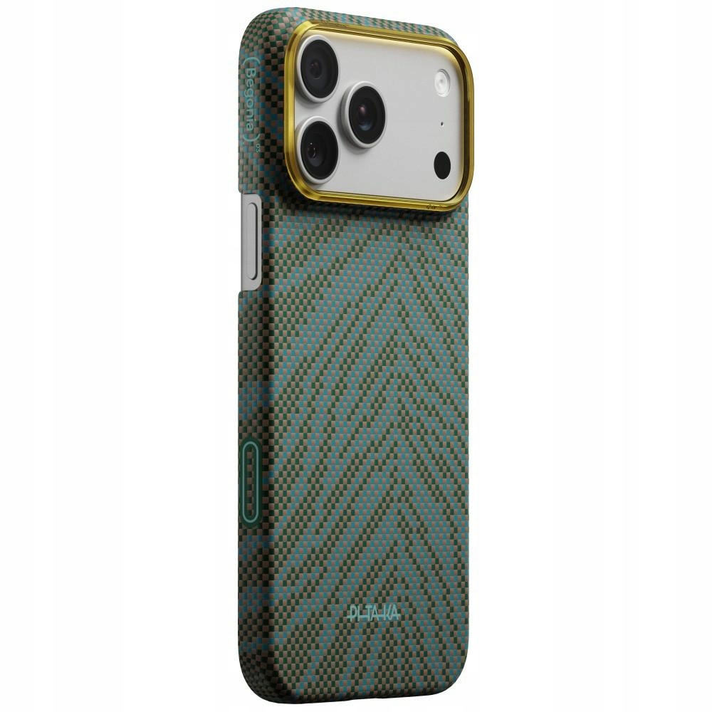 Etui Pitaka Edge Case Breath of Veins do iPhone 17 Pro dive green