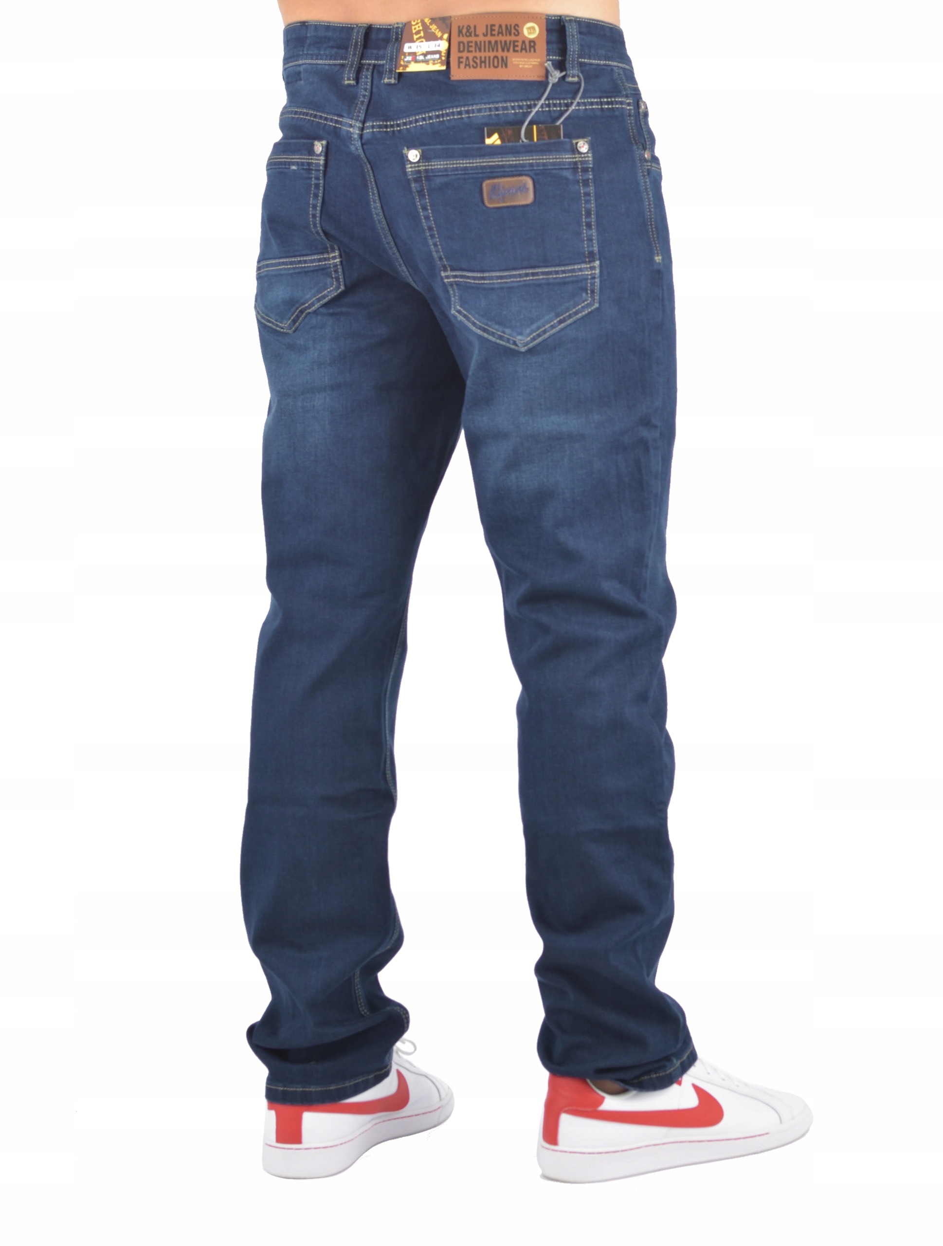 JEANS K&L SPODNIE MESKIE GRANATOWE W34 / L36 Rozmiar 34/36