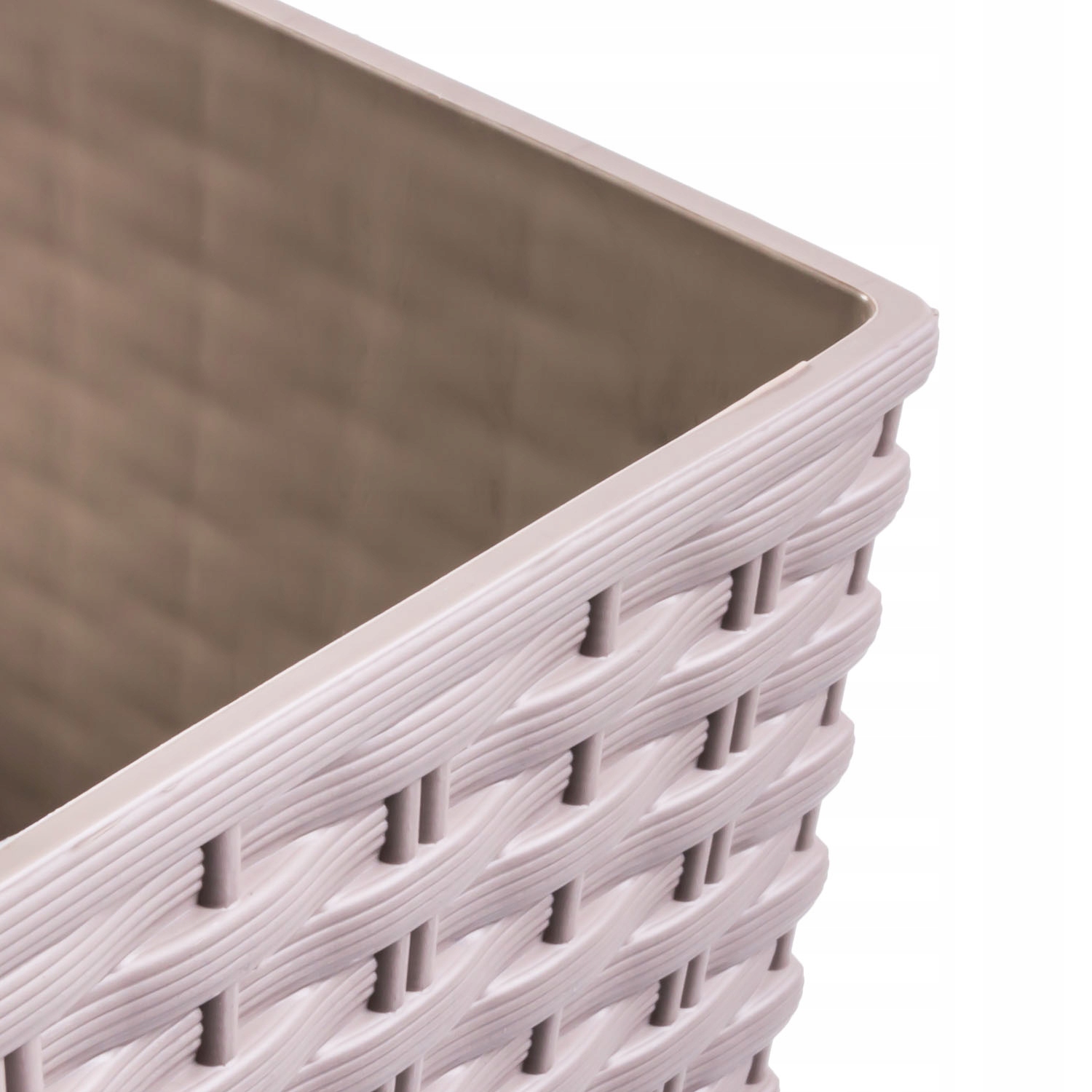 Donica Doniczka RATO SQUARE DRTS265 + wkład Mocca Kolor odcienie brązu i beżu