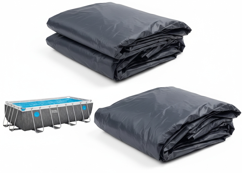 Gumová krycí plachta na bazén fólie pro přikrytí bazénu Bestway 561MB