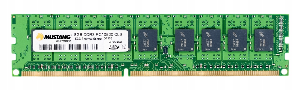 Mustang M61G7213908ND 8GB DDR3 PC3-10600 CL9 Ecc
