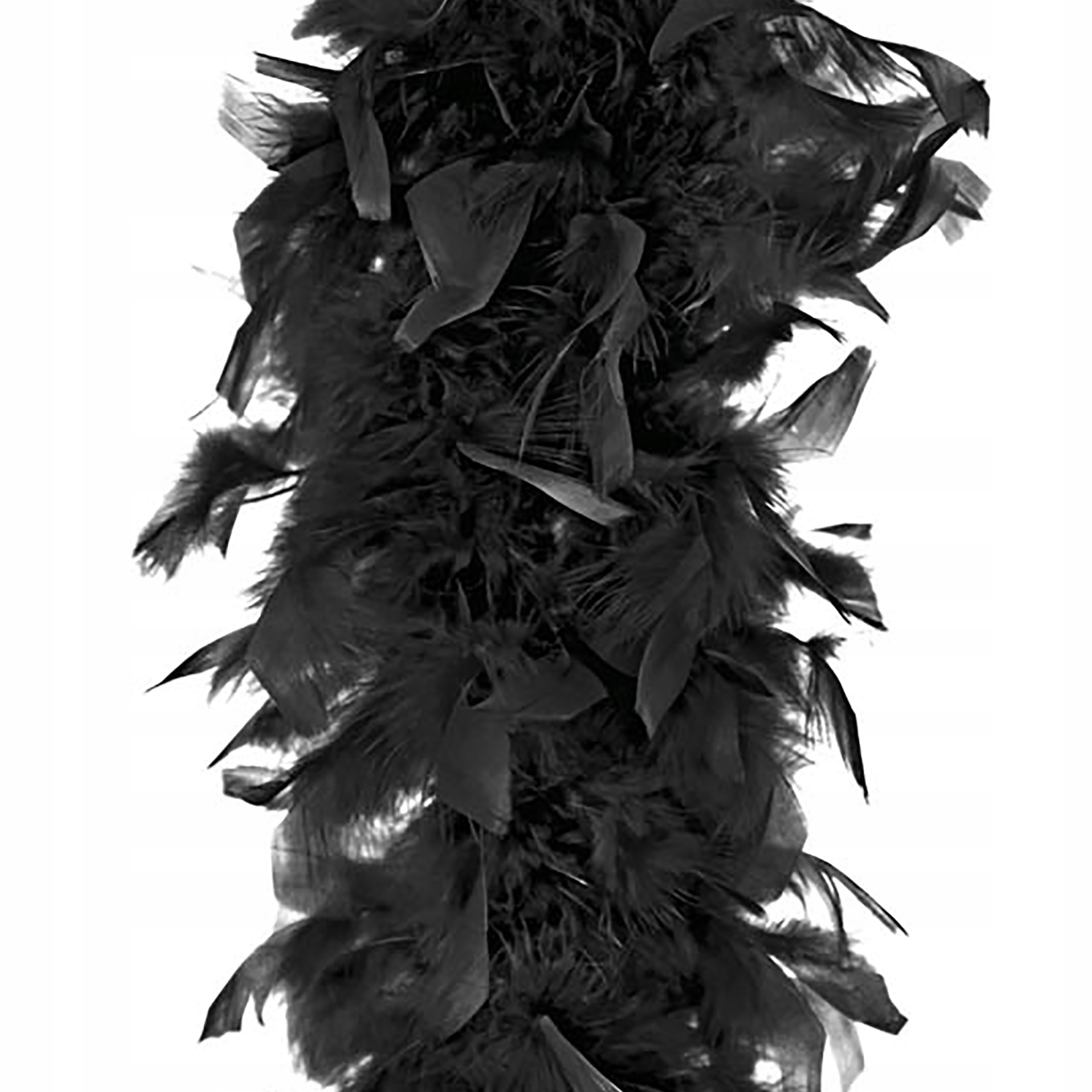 

Boa szal piór Czarne 180 cm panieński