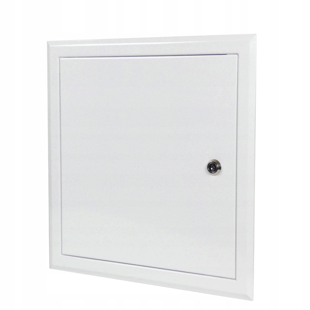 Drzwiczki rewizyjne 500 x 500 mm DR-2 metalowe białe na klucz Laco