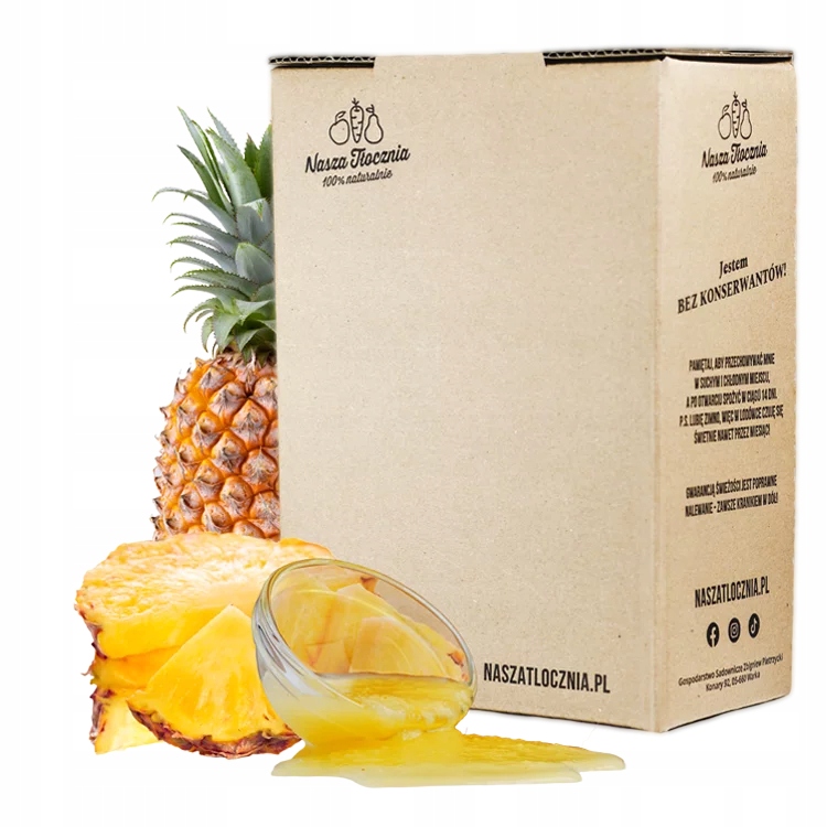 Levně Ananasové pyré 100% Ananas Kostarika Nfc Pyré zmrzlina 3 kg