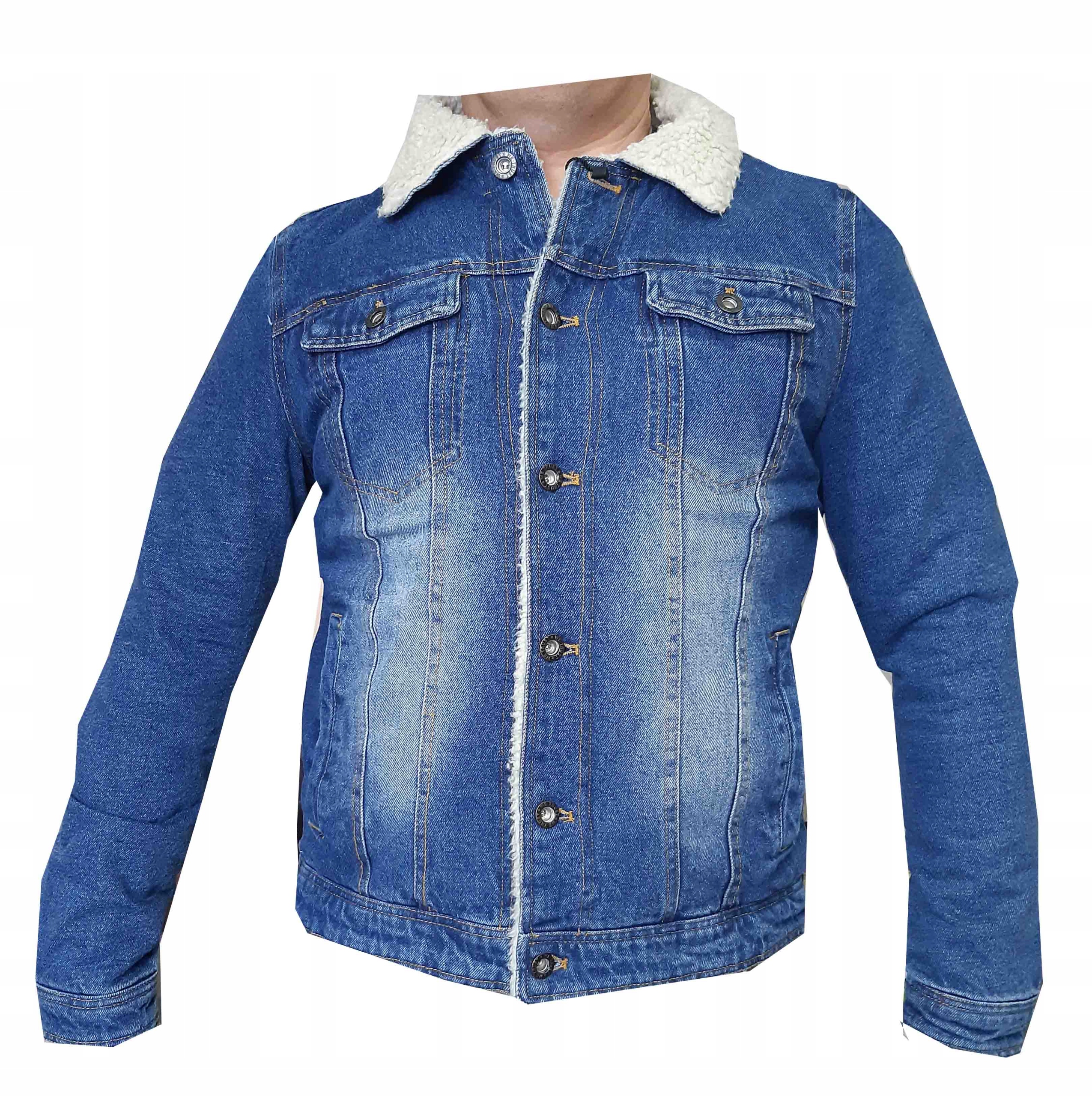 

Kurtka Jeansowa Męska Z Futerkiem Ocieplana S