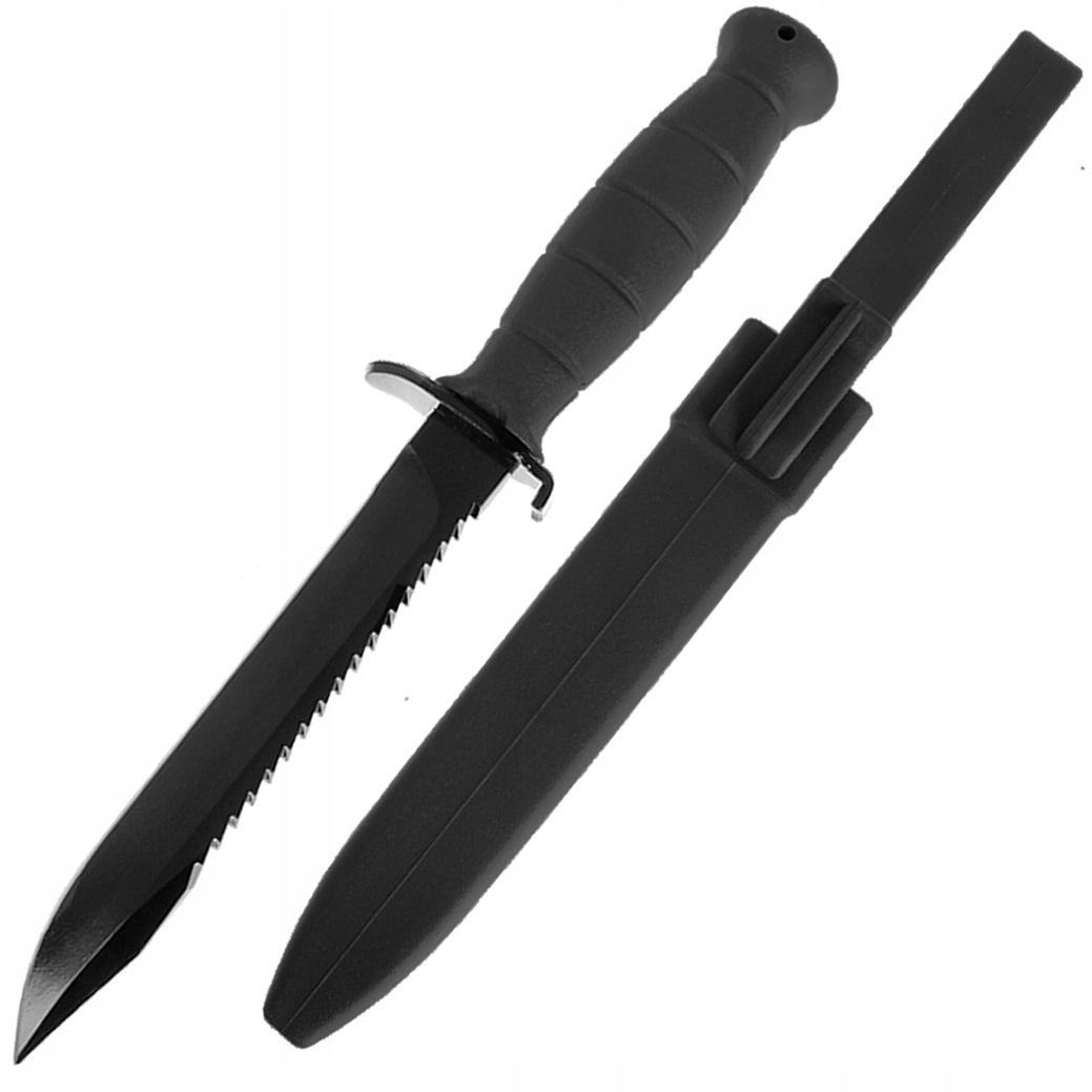 Originální Nůž Glock FM81 černý Pila Pouzdro Bajonet Range Bivouac Survival