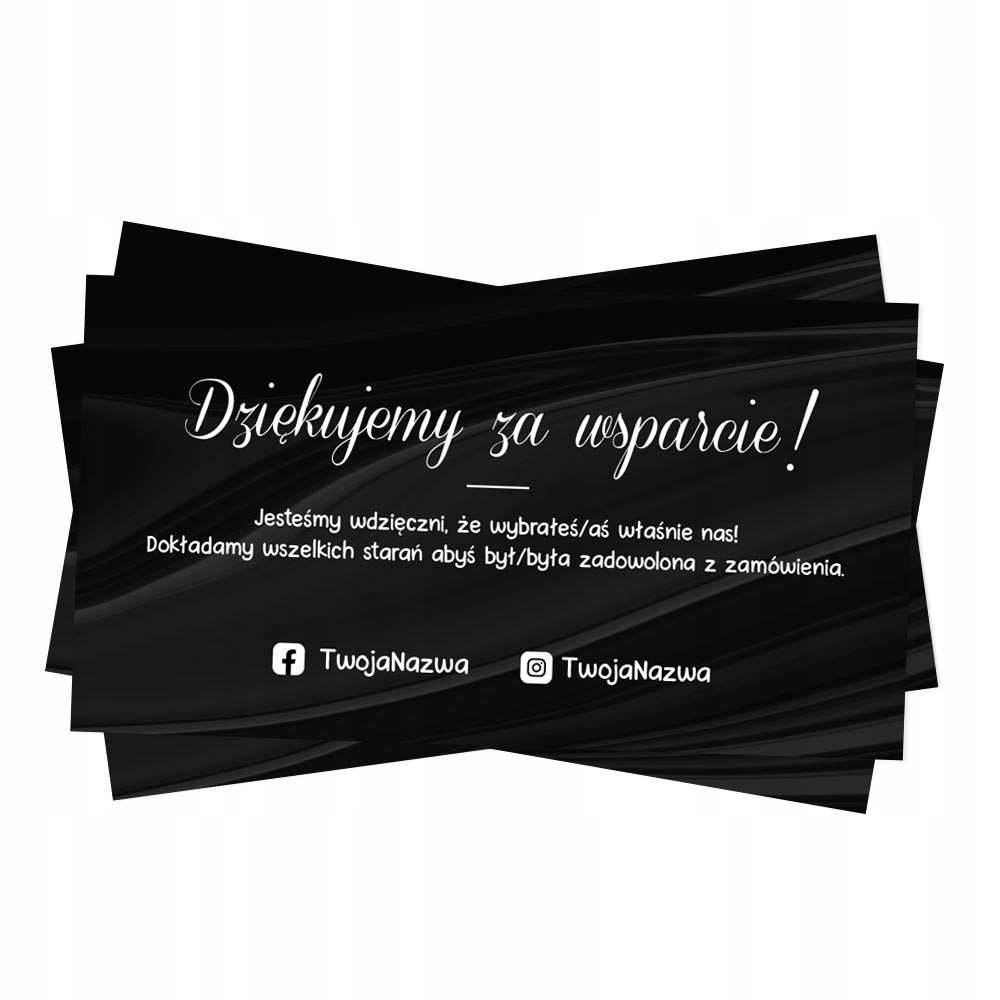 Karty z podziękowaniem dla klienta 2000