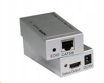 PremiumCord 4K Hdmi extender na 60m přes jeden kabel Cat5e/ Cat6 khext60-1