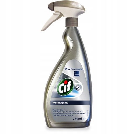 

Cif 750ml Spray Profesional Stal Nierdzewna Szkło