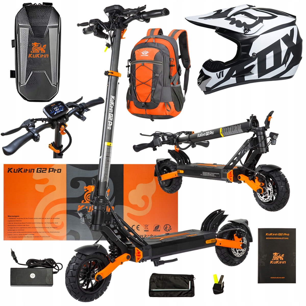 Pojazd Elektryczny KuKirin G2 Pro Abe 500w 48V 15.6AH 65KM 25KM/h +Dárek