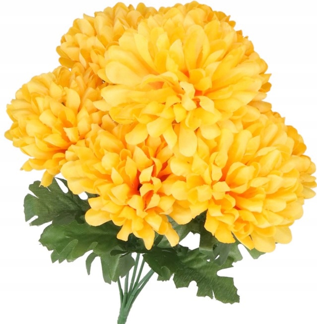 

Chryzantema Sztuczne Kwiaty Bukiet Gęsty DUŻY40CM