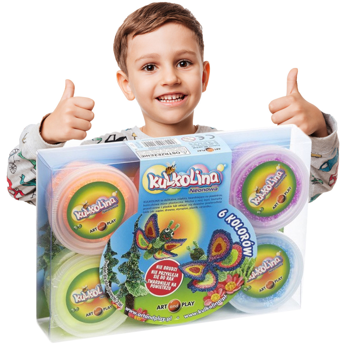 

Kulkolina 6 Neonowych Kolorów Dziecięca Piankolina