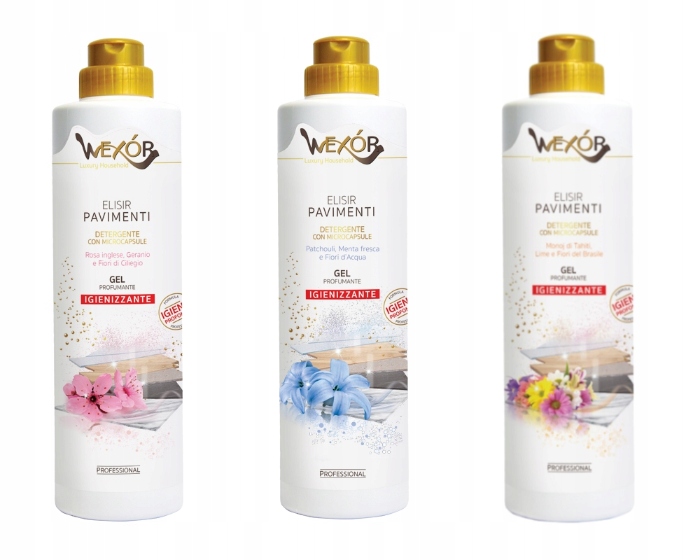 Sada Wexor – Tekutý čistič podlah 750 ml 3x