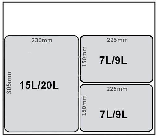 Kosz sortownik segregator pojemnik na śmieci 7L Kolor szary
