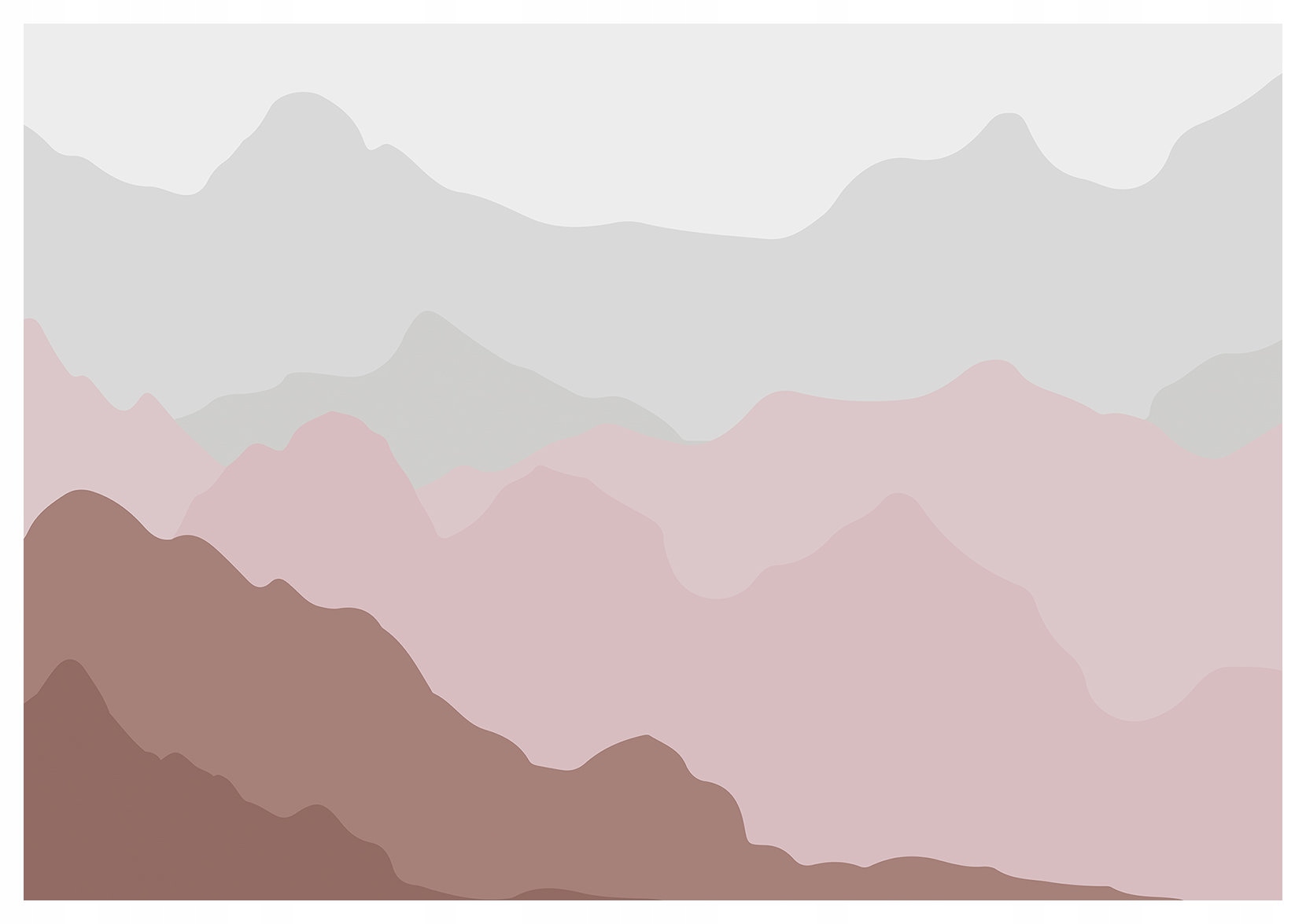 Fototapeta Pastelové hory abstrakcia do detskej izby 416x254 lepidlo