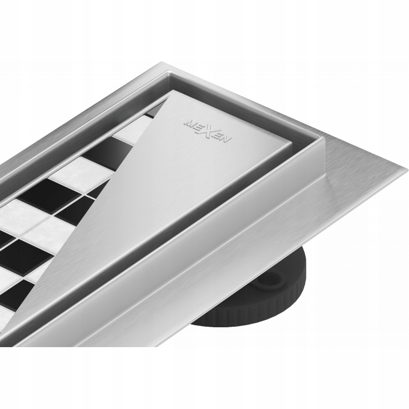 Mexen Flat M13 lineární odtok 2v1 80 cm, Chrom