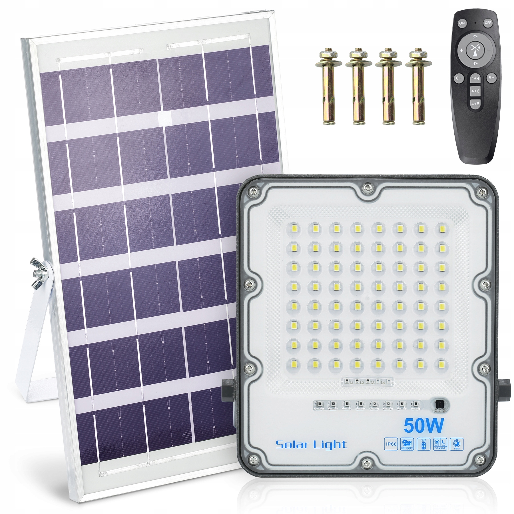 Led Solární Zářič 50W Halogenová Lampa IP66