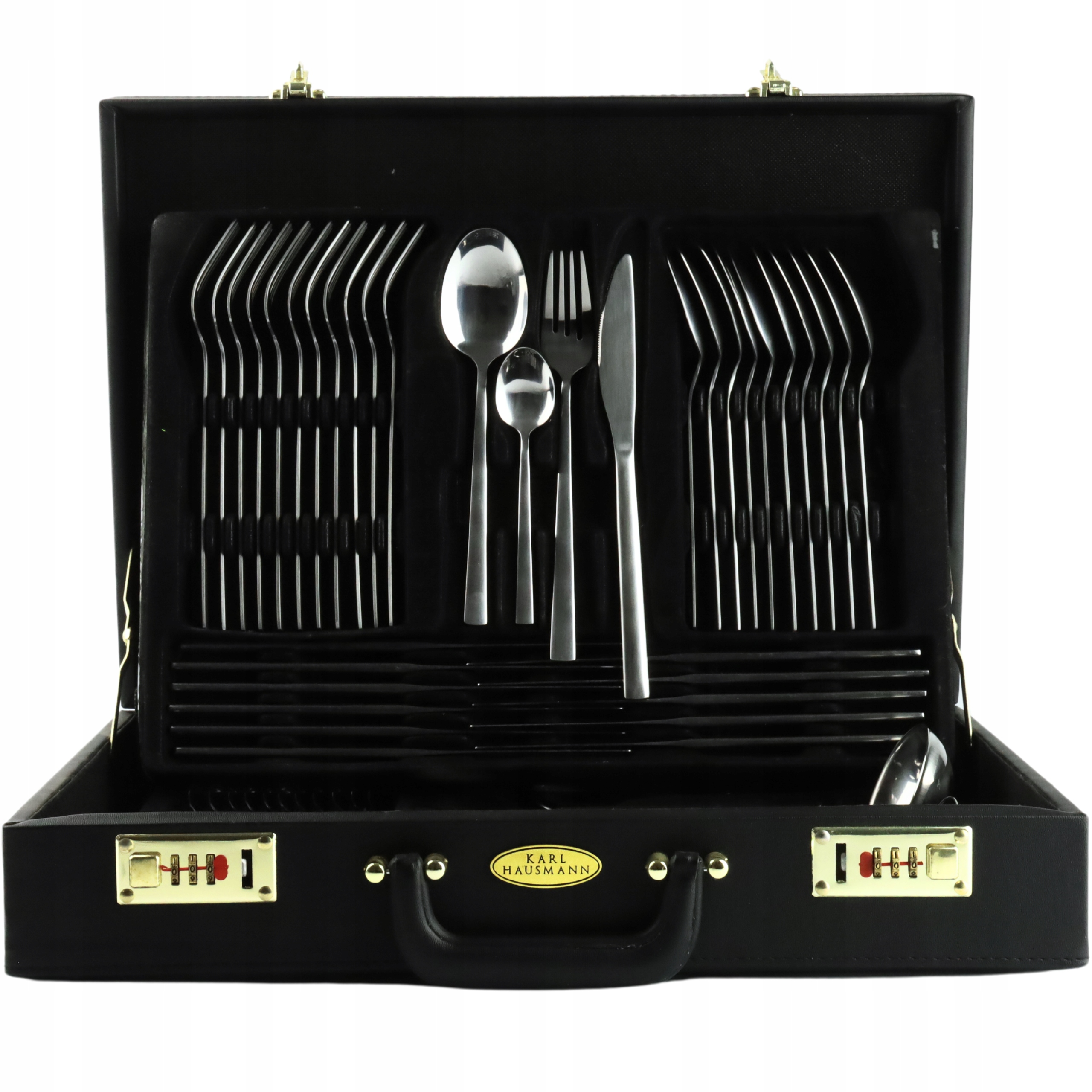 Příbory Sada Příborů pro 12 osob 72 ks v Kufríku Lena Karl Hausmann