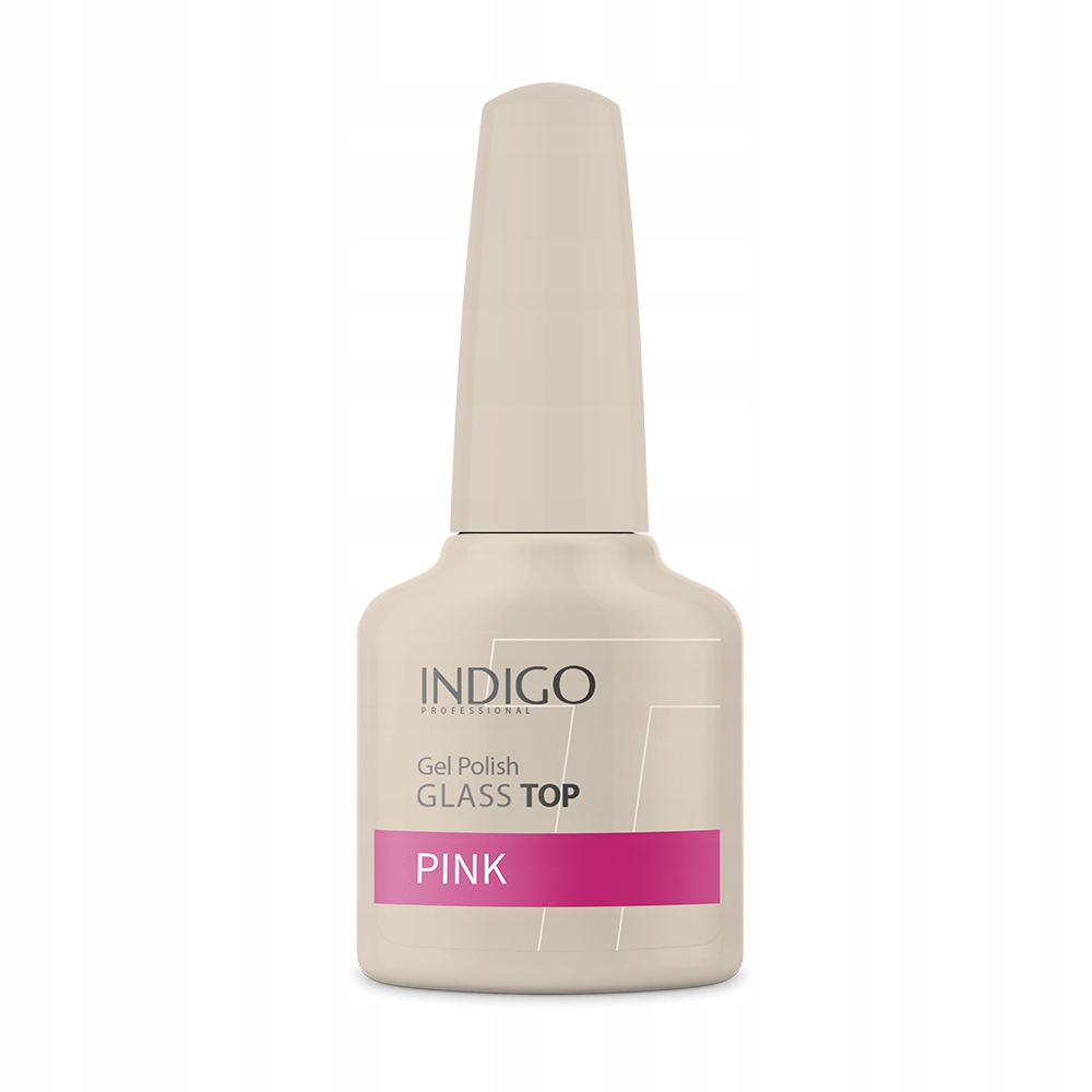 Indigo Pink 7 ml glasstop pro virální stylizaci top glass na pyl