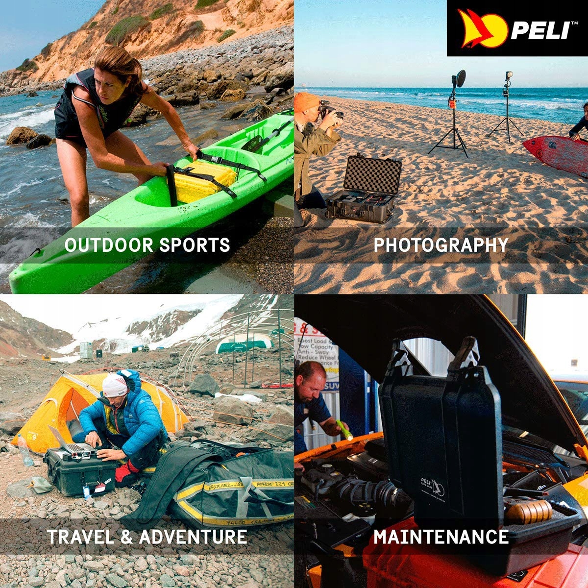 Peli 1450 Odporna na wstrząsy, wodoodporna Kolor żółty