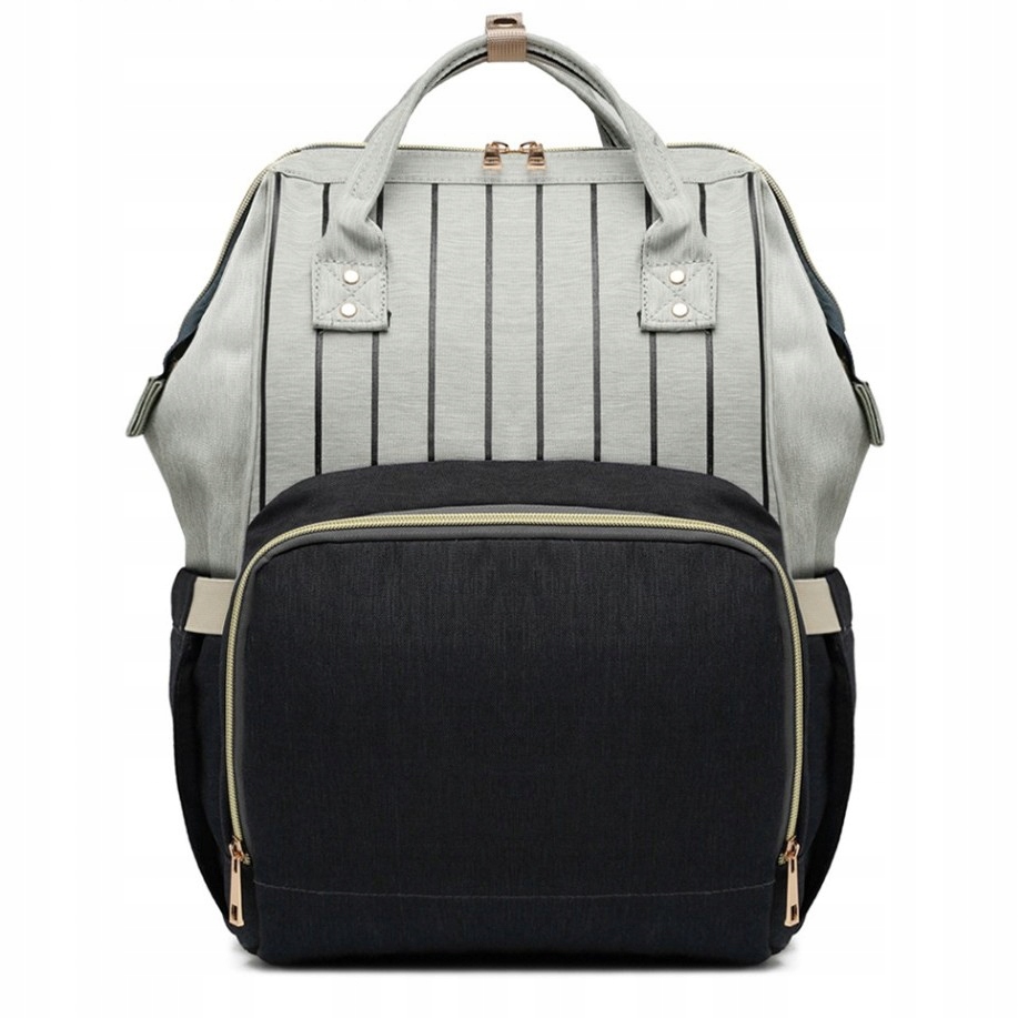 Elegantní Batoh pro maminku s pásky na lahve Plenky Černý Kono KN62