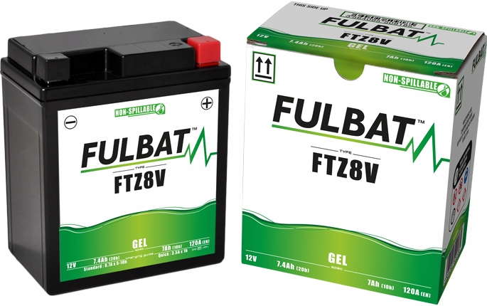 Akumulátor FULBAT YTZ8V (Gélový, bezúdržbový), FULBAT, YTZ8V-GEL/F.